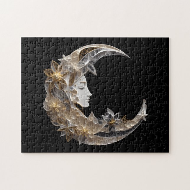 Schönes Gesicht auf dem Mond (Horizontal)