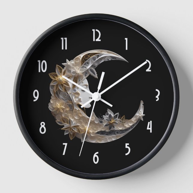 Schönes Gesicht auf dem Mond Uhr (Vorderseite)