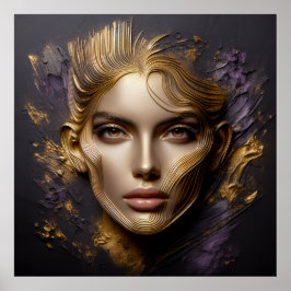 Schönes Gesicht - KI-Regeln Poster