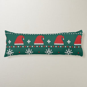 Schönes gestricktes Weihnachtsmuster Seitenschläferkissen