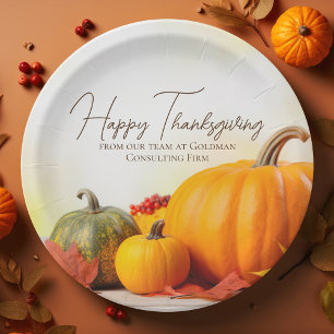 Schönes glückliches Thanksgiving individualisierba Pappteller