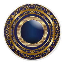 Schönes Gold Design für Navy Blue Keramikknauf