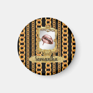 Schönes Gold Eleganter Chic Custom Magnet