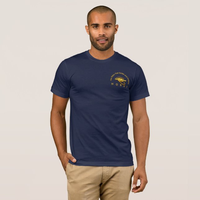 Schönes goldenes Auge des Horuszeichens T-Shirt (Vorne ganz)