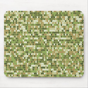 Schönes grandioses Strick in grüner Olivenfarbe Mousepad