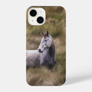 Schönes graues, farbiges Pferd iPhone 14 Hülle