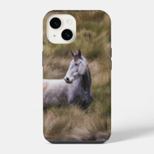 Schönes graues, farbiges Pferd iPhone 14 Hülle