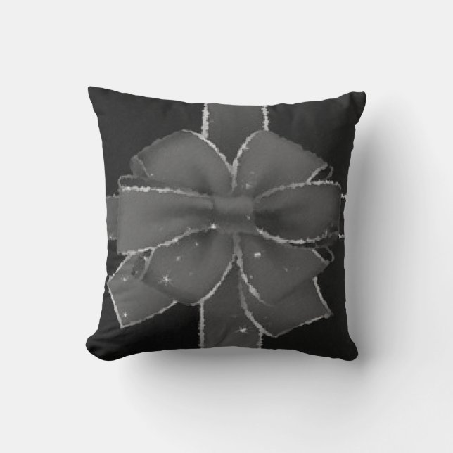 Schönes Graues Weihnachtsgeschenkdesign Kissen (Vorderseite)