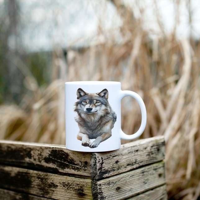 Schönes Gray Wolf Lounges Kaffeetasse (Von Creator hochgeladen)