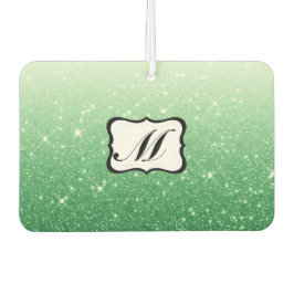 Schönes Grün Mit Monogramm Autolufterfrischer