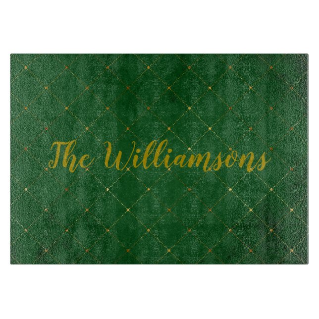 Schönes Grün Schneidebrett (Vorderseite)