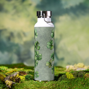Schönes grünes Kleeblatt Trinkflasche