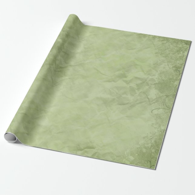 Schönes grünes Umhüllungspapier für jede Gelegenhe Geschenkpapier (Ungerollt)