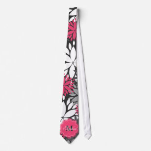 Schönes, gürtnisch angesagtes Monogramm-Blumenmu Krawatte