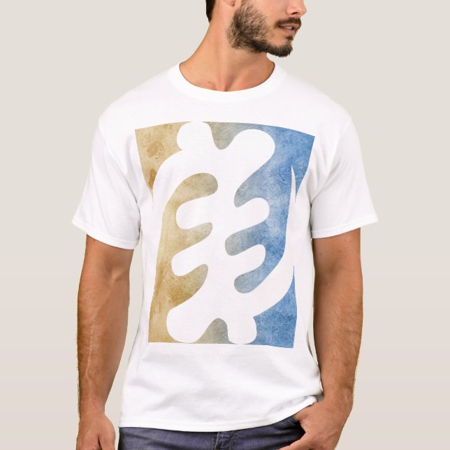 Schönes Gye Nyame Watercolor Afrikanisches Symbol T-Shirt (Vorderseite)