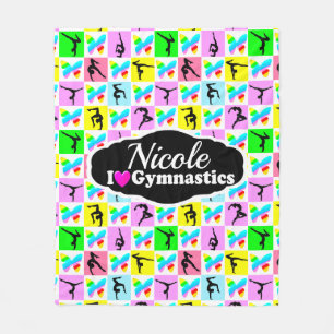 SCHÖNES GYMNASTICS-BUTTERFLY-DESIGN FLEECEDECKE