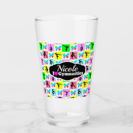 SCHÖNES GYMNASTICS-BUTTERFLY-DESIGN GLAS