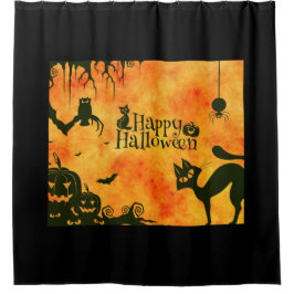 Schönes Halloween-Duschvorhang-Dekor Duschvorhang