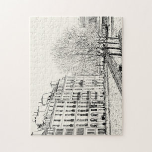 Schönes Hand Sketch Jigsaw Puzzle
