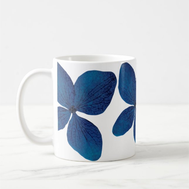 Schönes handgemaltes Wasser Farbe Dunkelblau Kaffeetasse (Links)