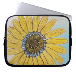 Schönes, handgezeichnetes Design der Blume Laptopschutzhülle
