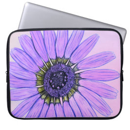 Schönes, handgezeichnetes Design der Blume Laptopschutzhülle