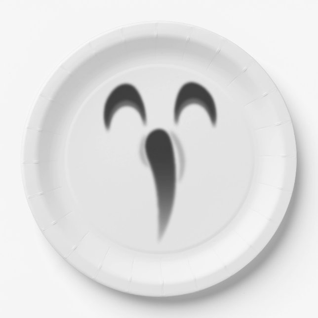 Schönes Hauntings Halloween Pappteller (Vorderseite)