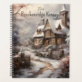 Schönes Haus im Winter, Name ändern, Jahr Planer