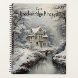 Schönes Haus im Winter, Name ändern, Jahr Planer