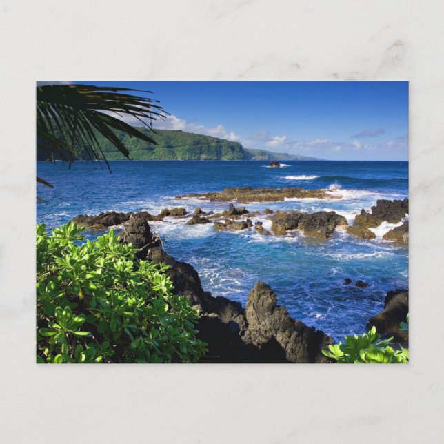 Schönes Hawaii, landschaftliche Sicht, Postkarte (Vorderseite)