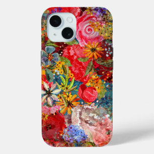 Schönes, helles, Abstraktes Blumenmuster Case-Mate iPhone Hülle