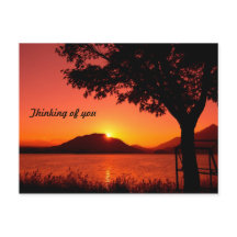 Schönes Herbst Ruhe Sonnenuntergang Berg
