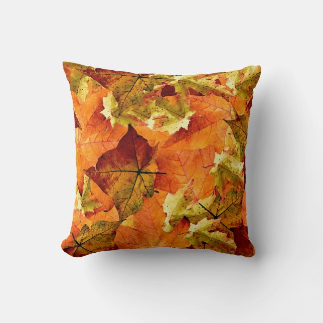Schönes Herbstlaub-Kissen! Kissen (Vorderseite)