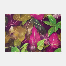 Schönes Herbstlaub-Muster im Herbst Fußmatte