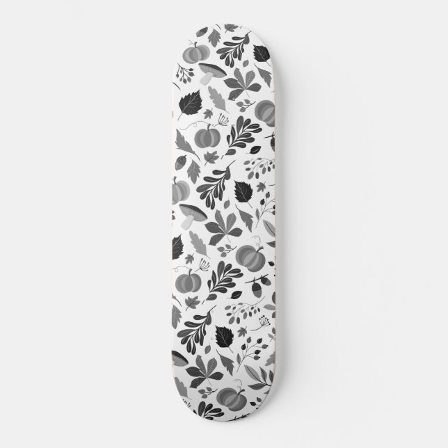 Schönes Herbstmuster 1 Skateboard (Vorderseite)