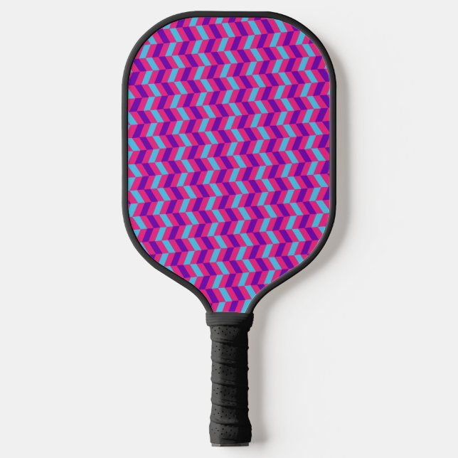 Schönes Herringbone Gym Pink Pickleball Paddle (Vorderseite)