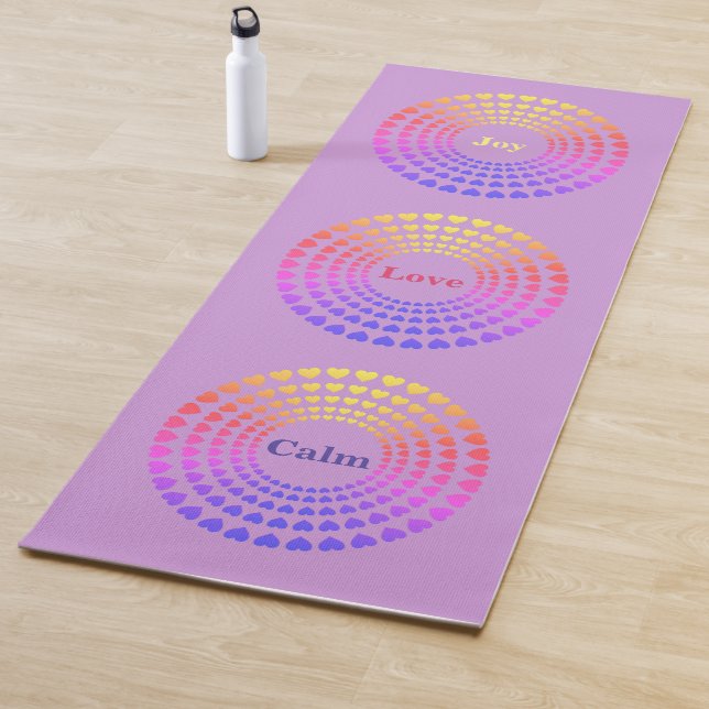 Schönes Herz Mandala Yogamatte (Beispiel)