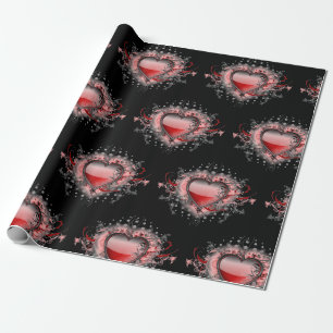 Schönes Herz-Wrapping Papier Geschenkpapier