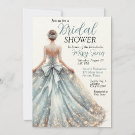 Schönes Hochzeitsgown-Brautparty Einladung