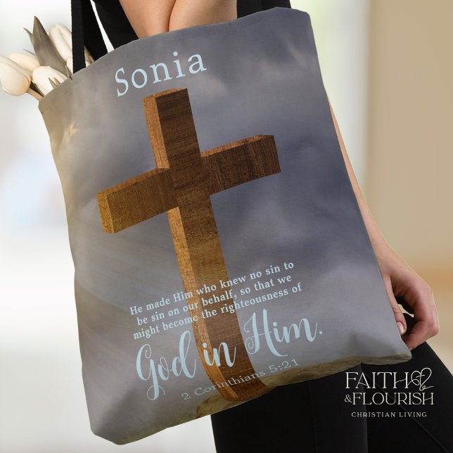 Schönes Holzkreuz Personalisiert Tasche (Von Creator hochgeladen)