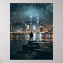 Schönes Horizon Hong Kong, Nachtstadt