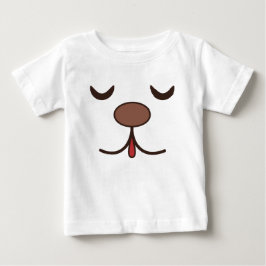 Schönes Hundegesicht weiß Baby T-shirt