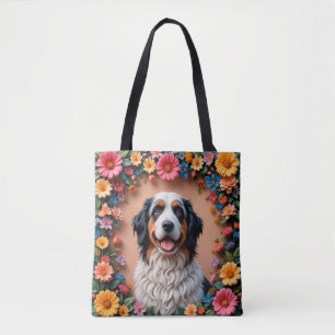 Schönes Hundeporträt Tasche