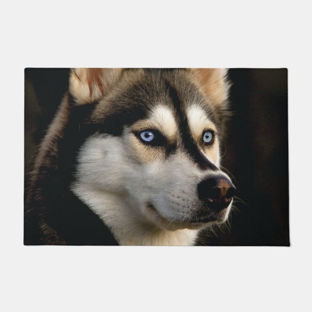 Schönes Husky Throw Kissen Fußmatte (Vorderseite)