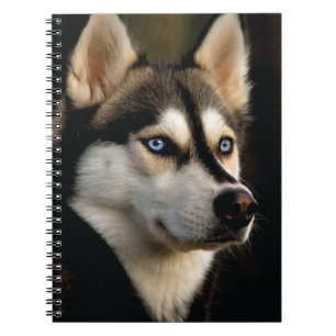 Schönes Husky Throw Kissen Notizblock