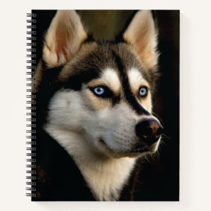 Schönes Husky Throw Kissen Notizbuch