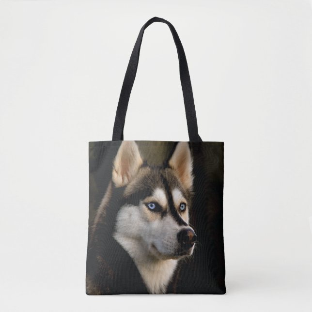 Schönes Husky Throw Kissen Tasche (Vorderseite)
