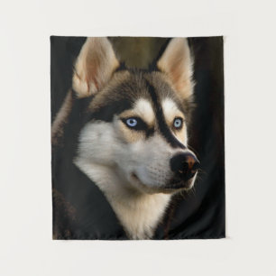 Schönes Husky Throw Kissen Wandteppich