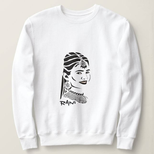 Schönes indisches Rani Sweatshirt (Design vorne)