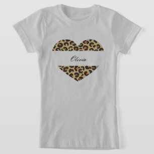 schönes, individuelles Leopardendruckhemd T-Shirt